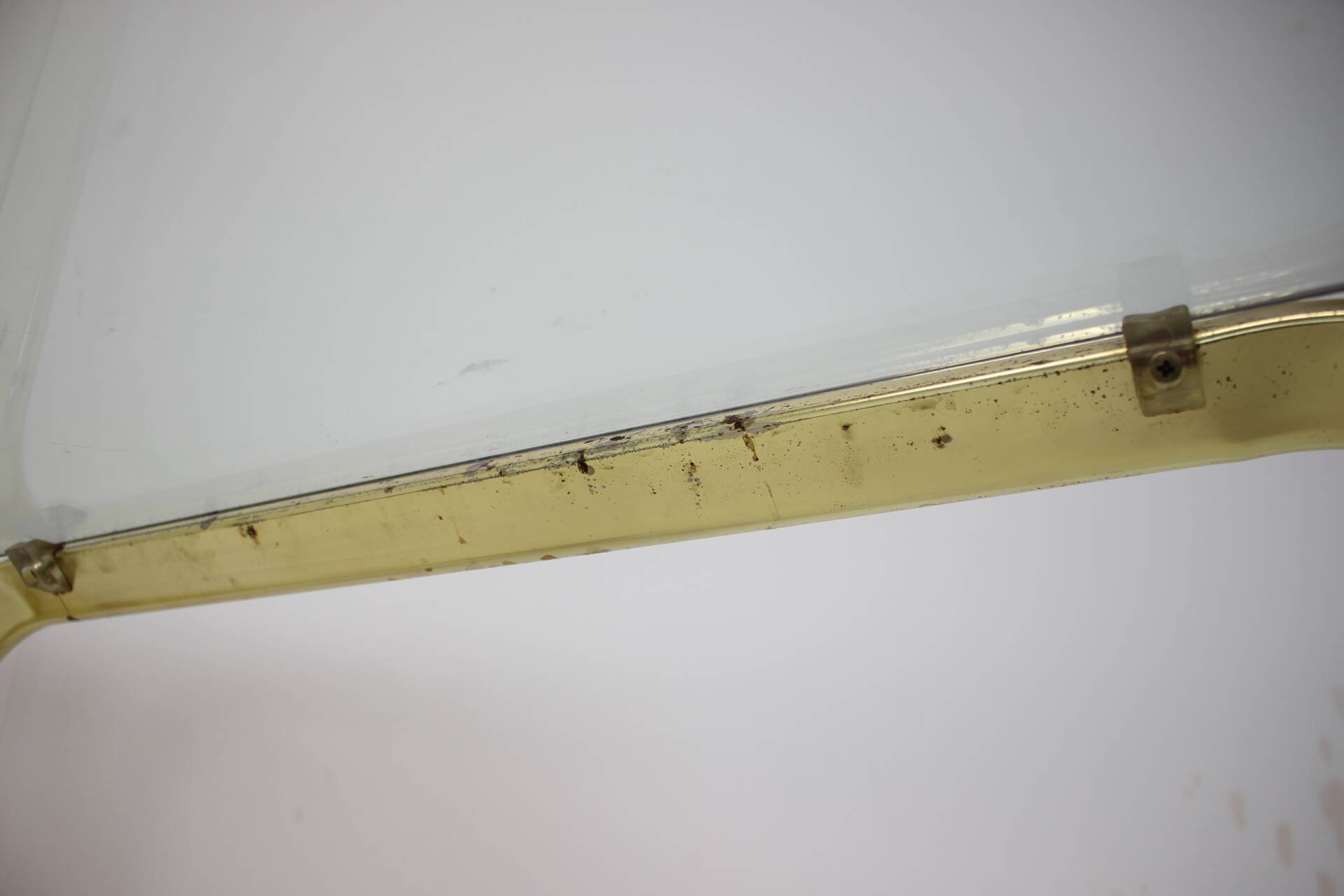 Midcentury brass and glass dining table, germany 1970s