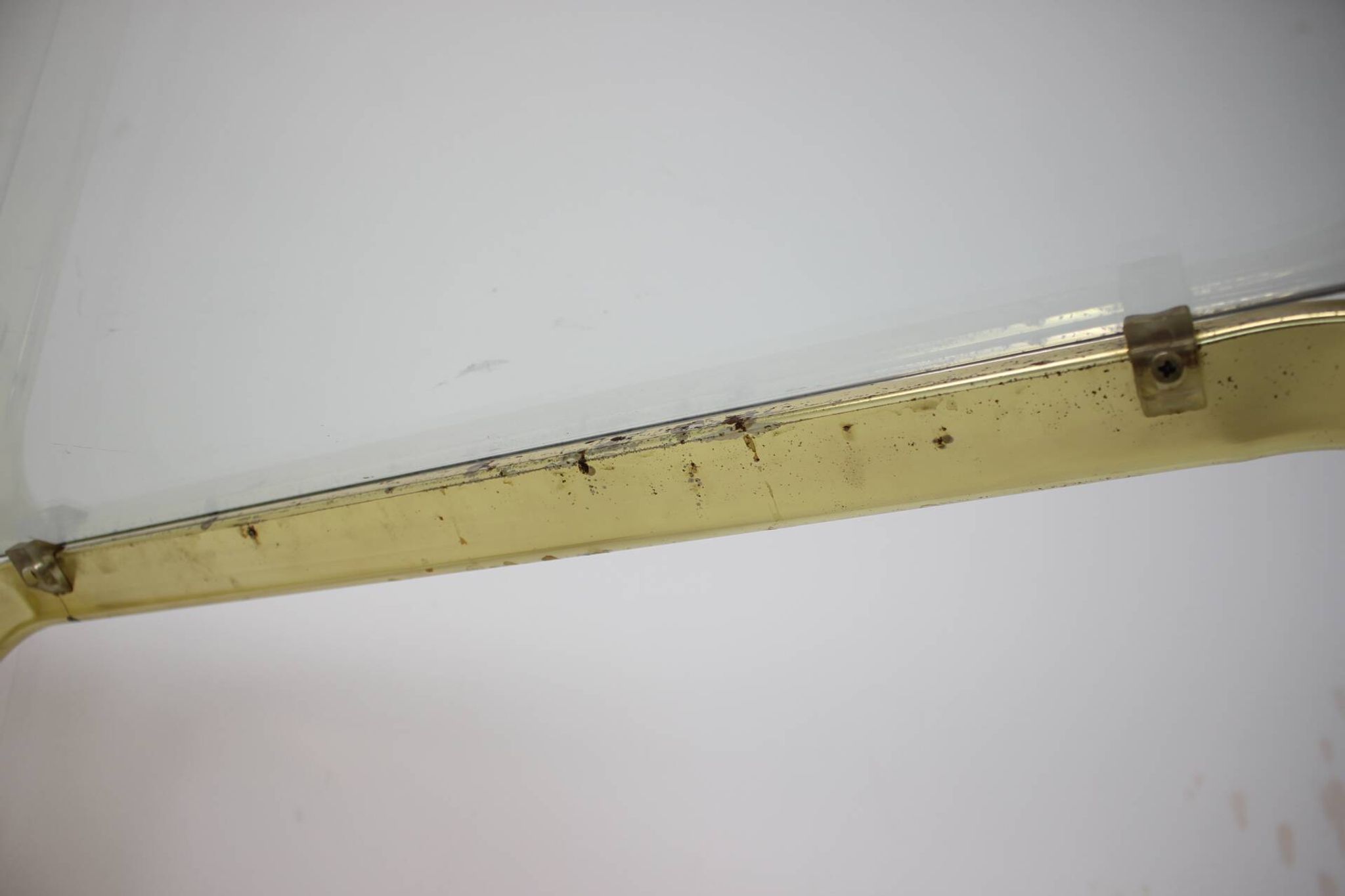 Midcentury brass and glass dining table, germany 1970s
