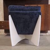 2 chaises longues en contreplaqué, style metz & co