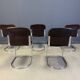 Vintage dining chairs by Willy Rizzo for Cidue, set of 5, 1970s