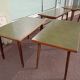 Set of 5 wooden and Formica bistro table