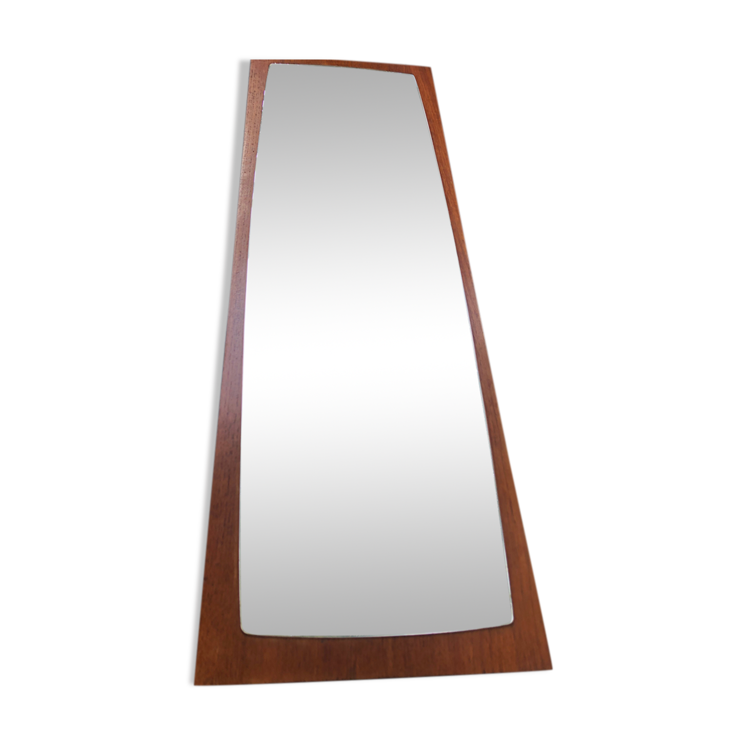 Scandinavian teak mirror 60s