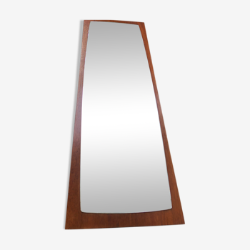 Scandinavian teak mirror 60s