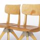 Pair of Vintage Casala Swivel Chairs, 1970s German Industrial Beechwood
