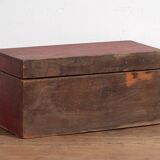 Small antique chest with floral patterns (circa 1900) #19