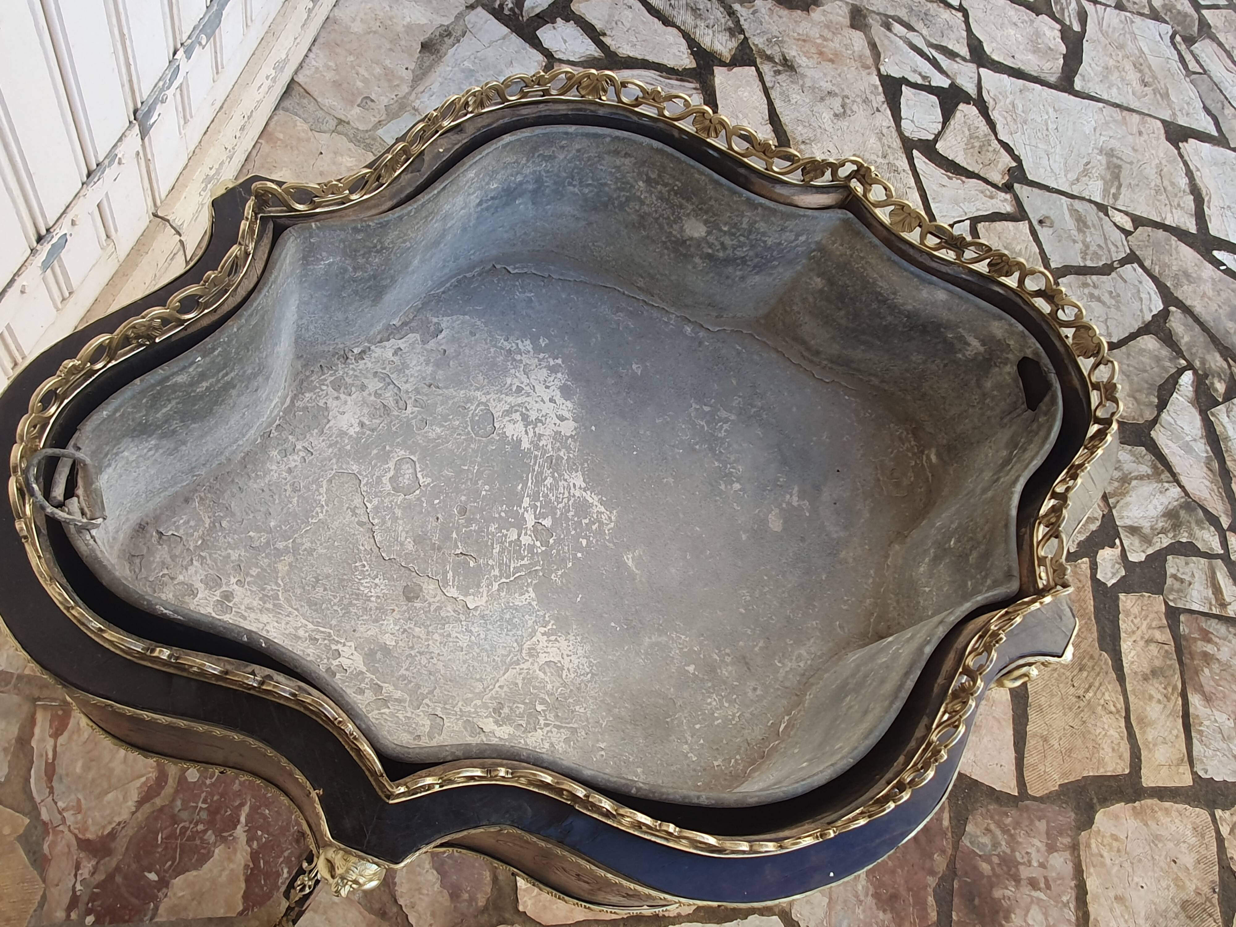 Napoleon III planter in marquetry, 1860 period