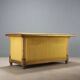 Antique restoration canapé in carved and gilded wood, Italy, 19th century.