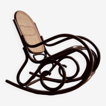 Vintage rattan rocking chair