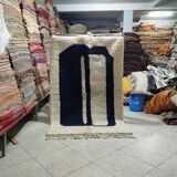 Handmade artificial beni ourain rug size 150 x 250 cm