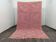 Handwoven natural wool rug, traditional pink, size 1.5/2.5 m.