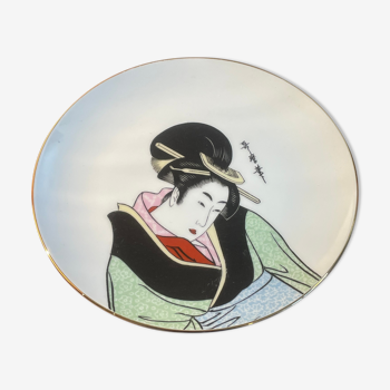 Decorative plate geisha Japan