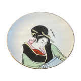 Decorative plate geisha Japan