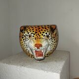 Tiger head ceramic planter