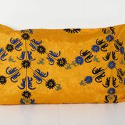 Housse de coussin brodée vintage 102x61 cm