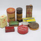 Set of eighty-two metal food boxes 1940'
