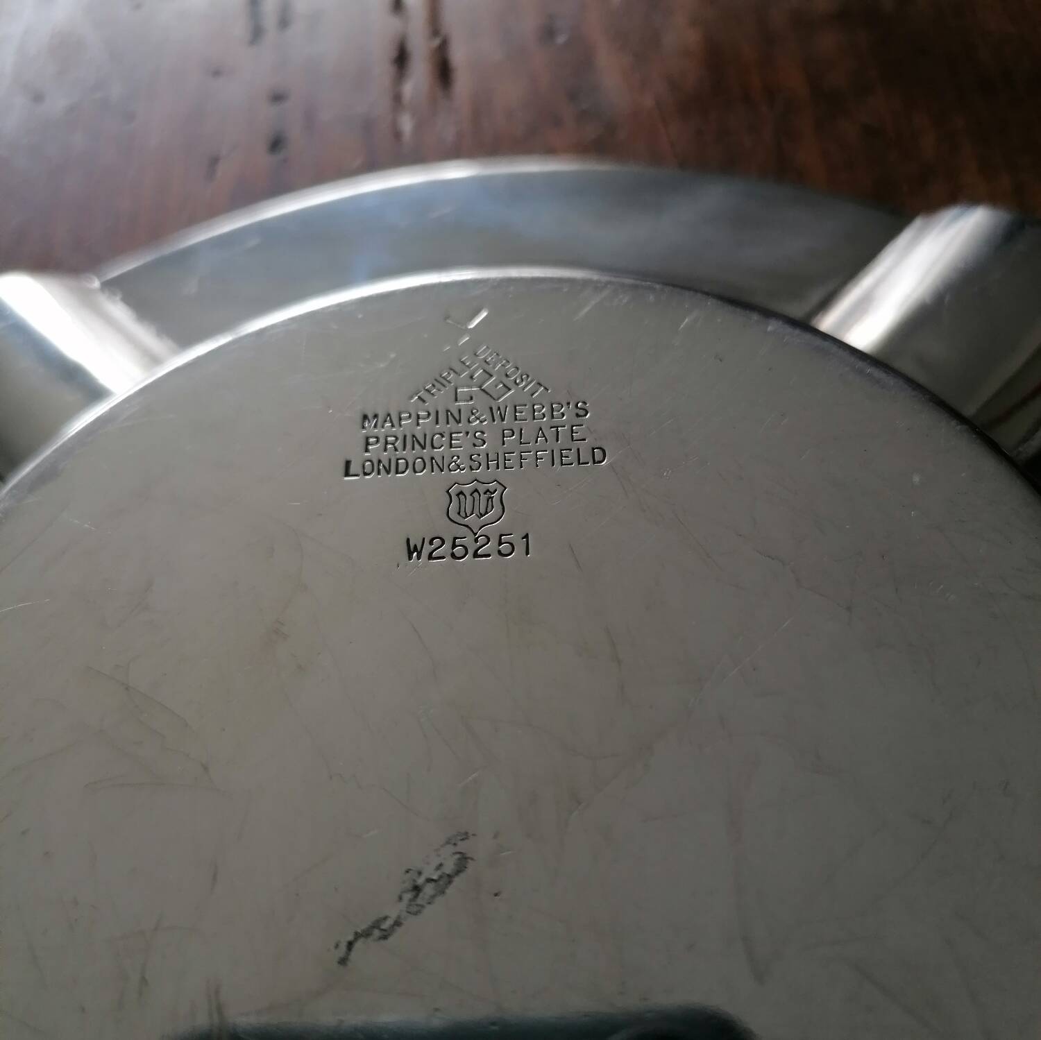 Mappin & Webb's princes plate London Sheffield old ashtray