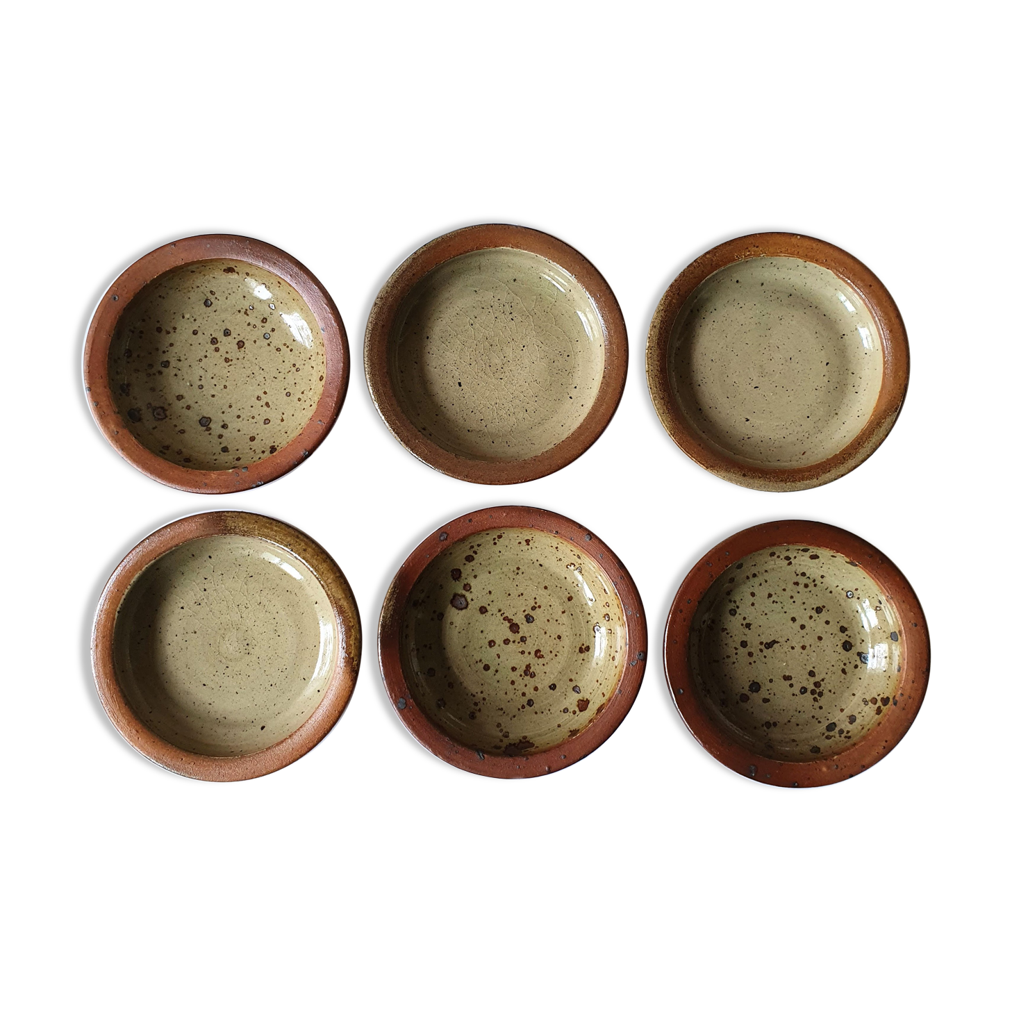 Six La Borne sandstone plates by Denis Avonts