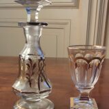 Carafon and small crystal glass from Baccarat/19th century