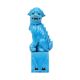 Large Foo Dog Temple Lion Blue Glazed Ceramic 32cm