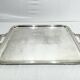 Silver-plated tray with handles