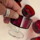 10 ruby glass cups, 1970s