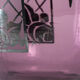 Argyl vase - purple glass and silver metal - period: art deco - twentieth century