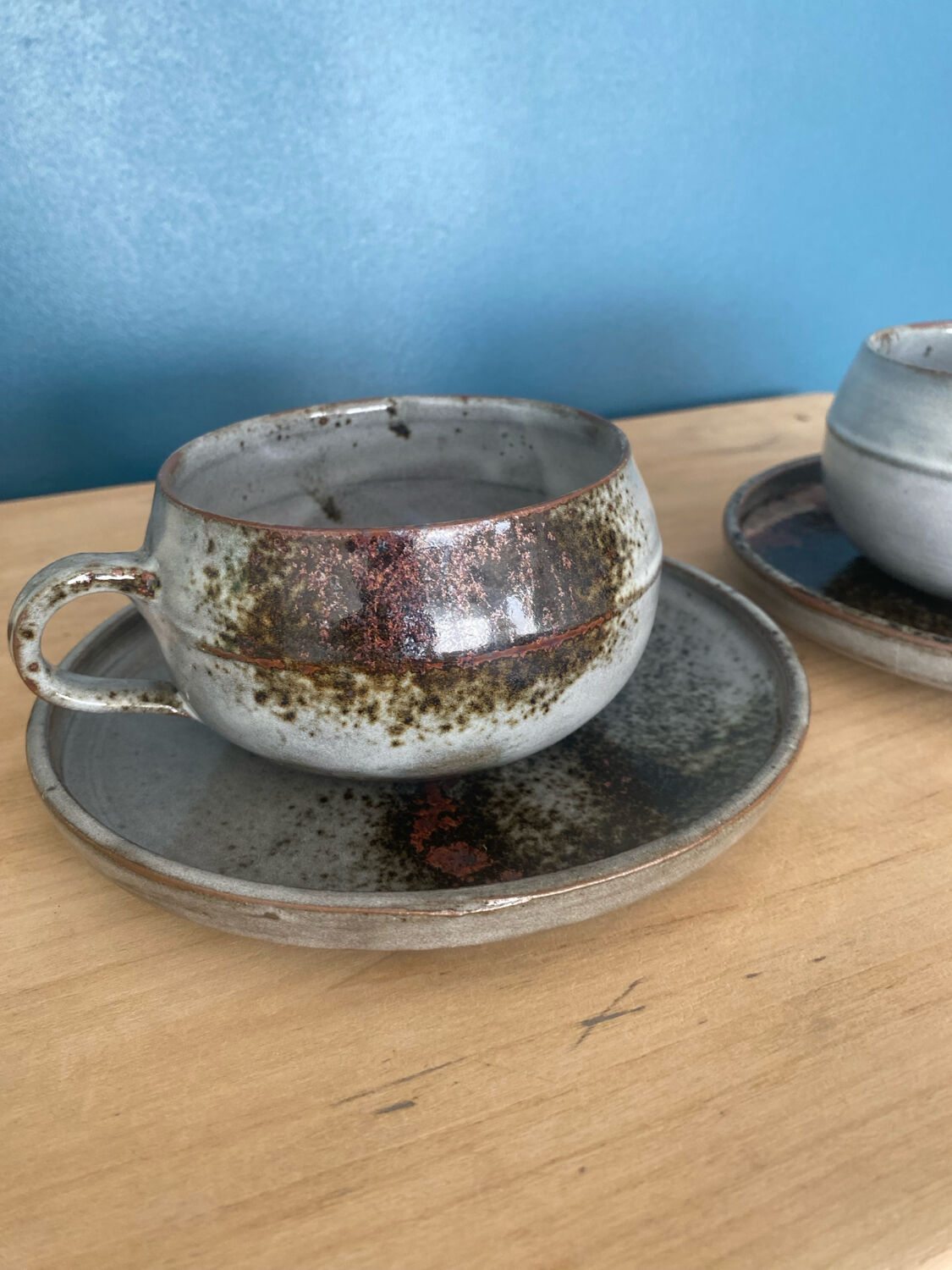 Ceramic set signed Chantal and Thierry Robert