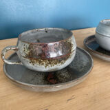 Ceramic set signed Chantal and Thierry Robert