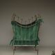Postmodern Baroque style Armchair and Ottoman, 1980s