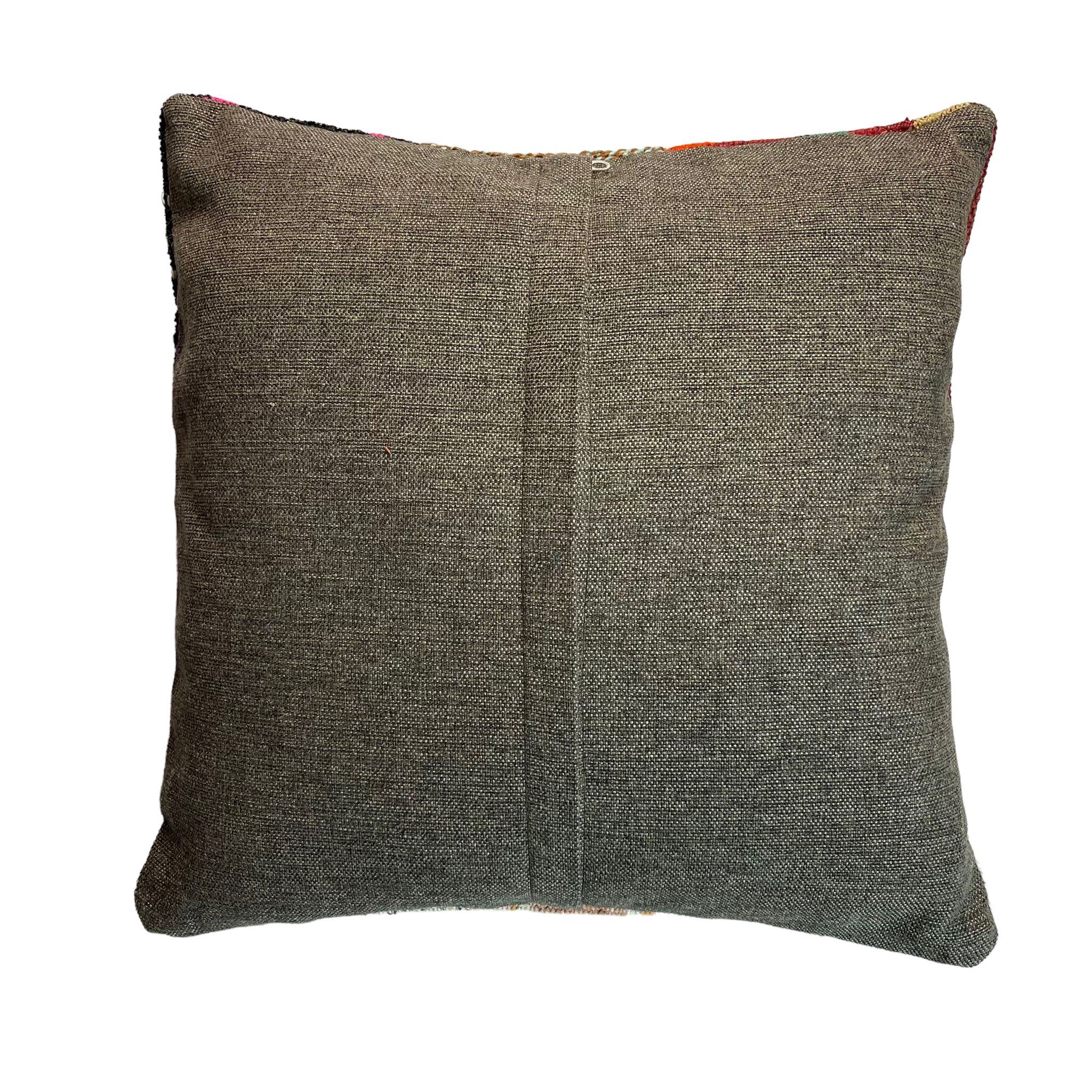 Vintage turkish kilim cushion cover 40 x 40 cm