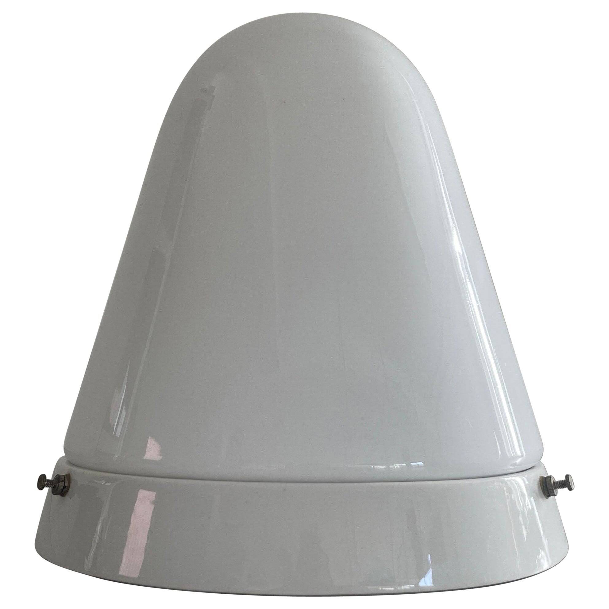 Flush-mounted Art Deco ceiling light with ceramic base, 1940s, Germany
