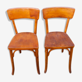 Paire de chaises bistrot Baumann