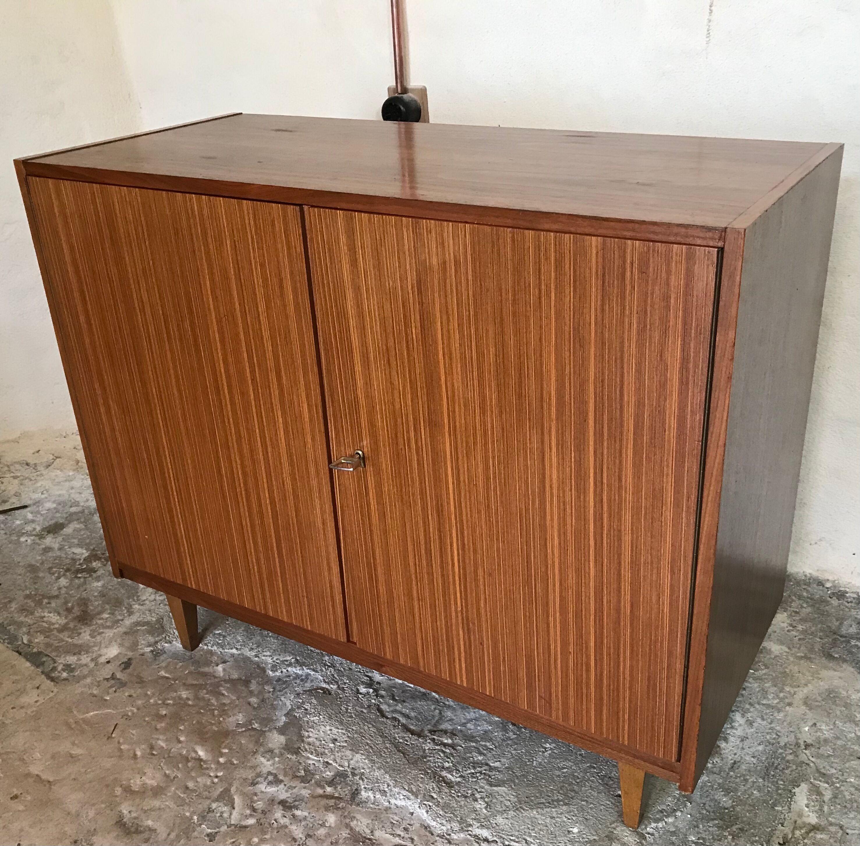 Vintage sideboard storage cabinet with two doors