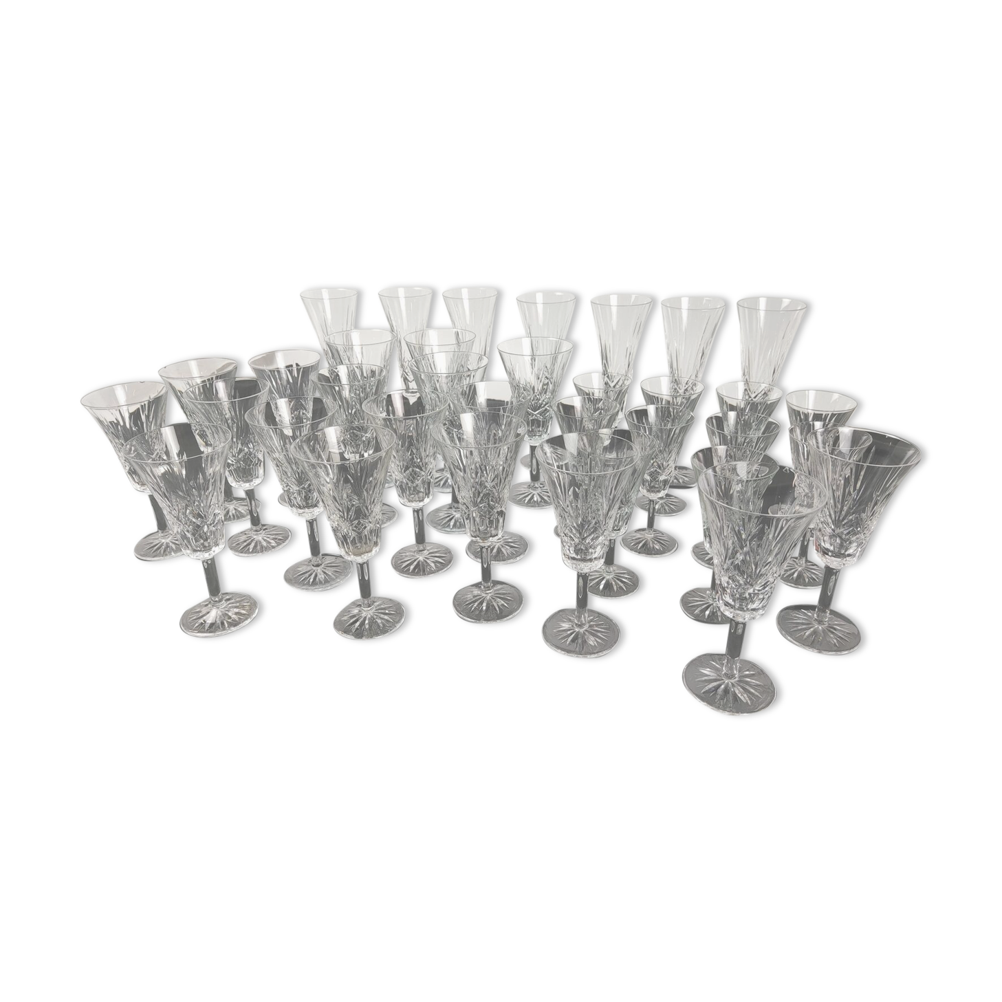35 verres en cristal
