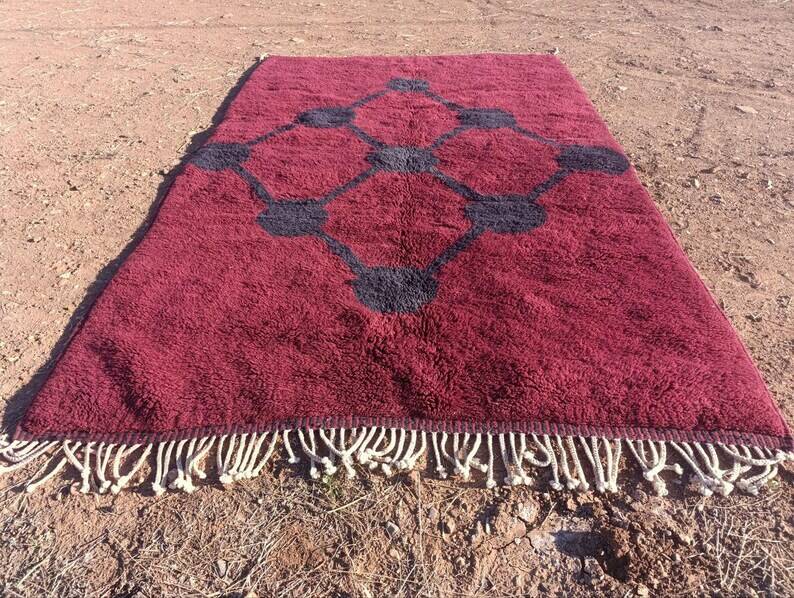Large handcrafted Berber rug 200cmx350cm