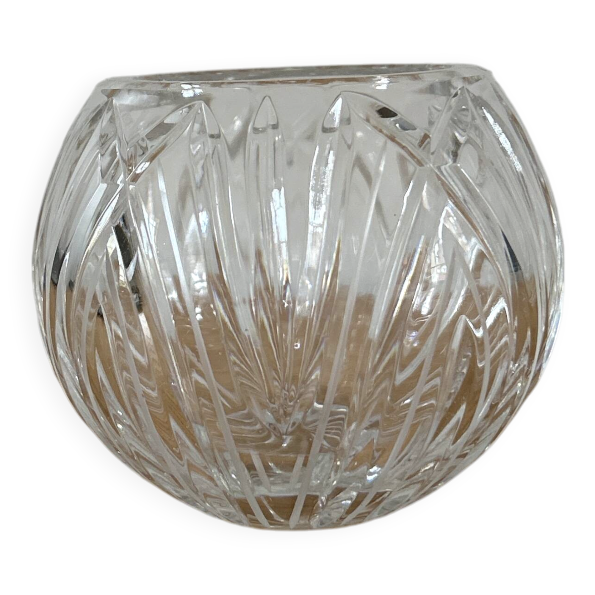 Vase rond en cristal