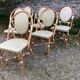 Ensemble de 6 chaises de terrasse " bistrot" en rotin naturel.