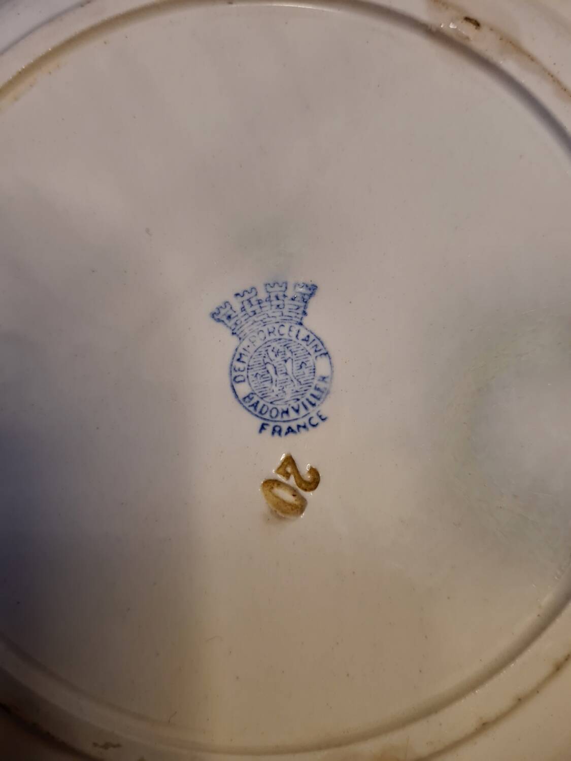 Old Badonvillers dessert plates