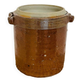 Old sandstone grease pot or salt pan