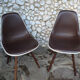 Pair of Ray and Charles Eames chairs on Dowel Bases, Herman Miller USA