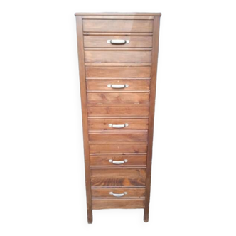Parisian furniture with drawers and vintage wooden flap ep 1940/50