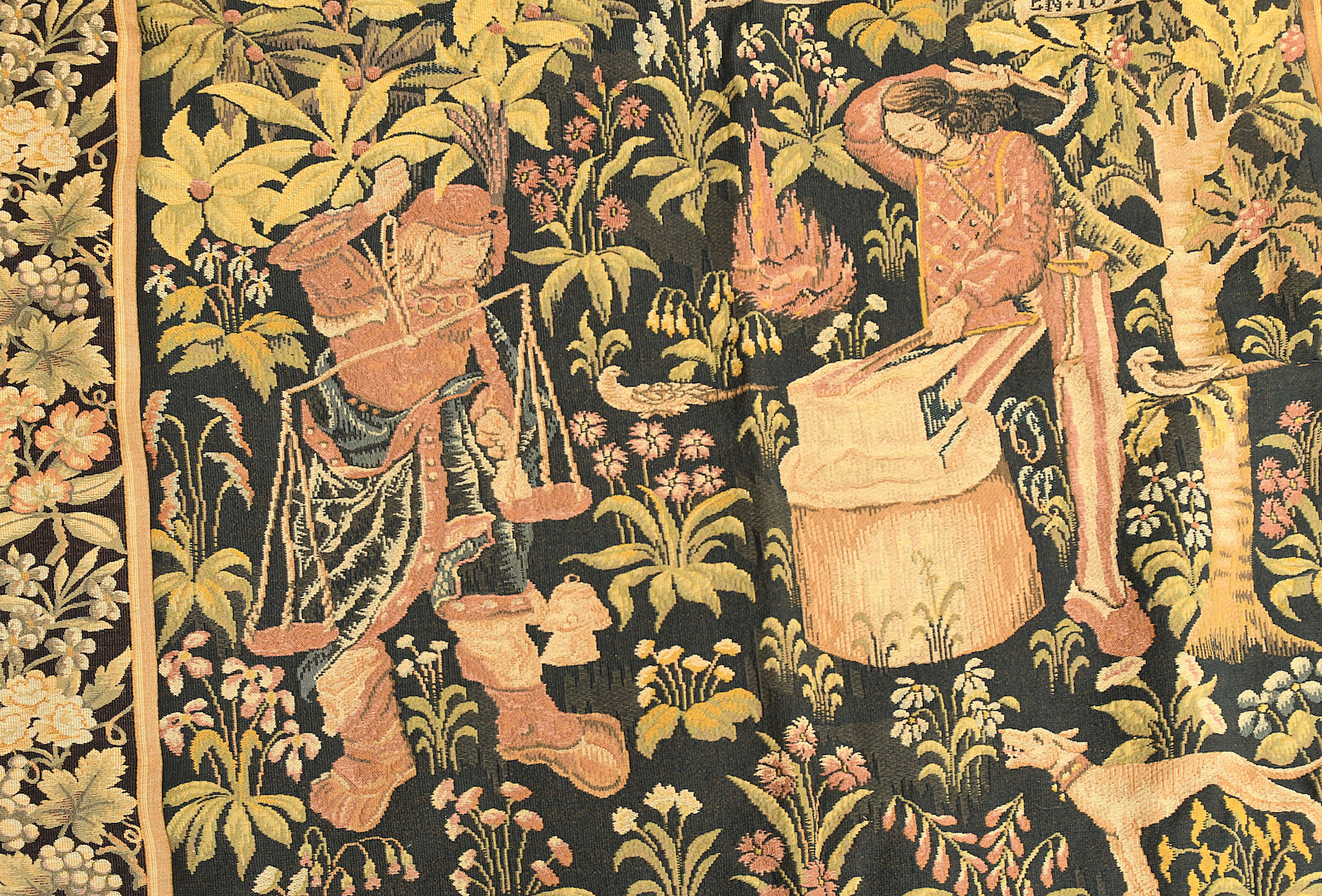 Tapestry Point d'Halluin - Tapestry Jules Pansu "The Art of Fire"