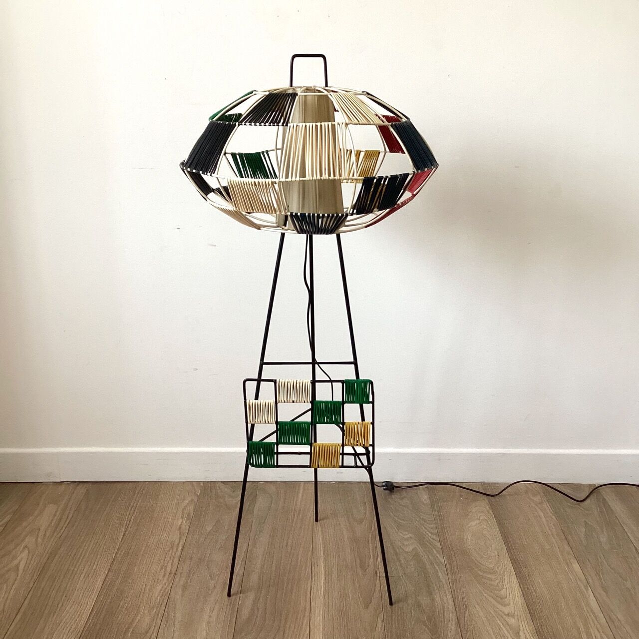 Floor lamp 50s scoubidous