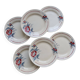 6 vintage dinner plates – Nimy Pottery