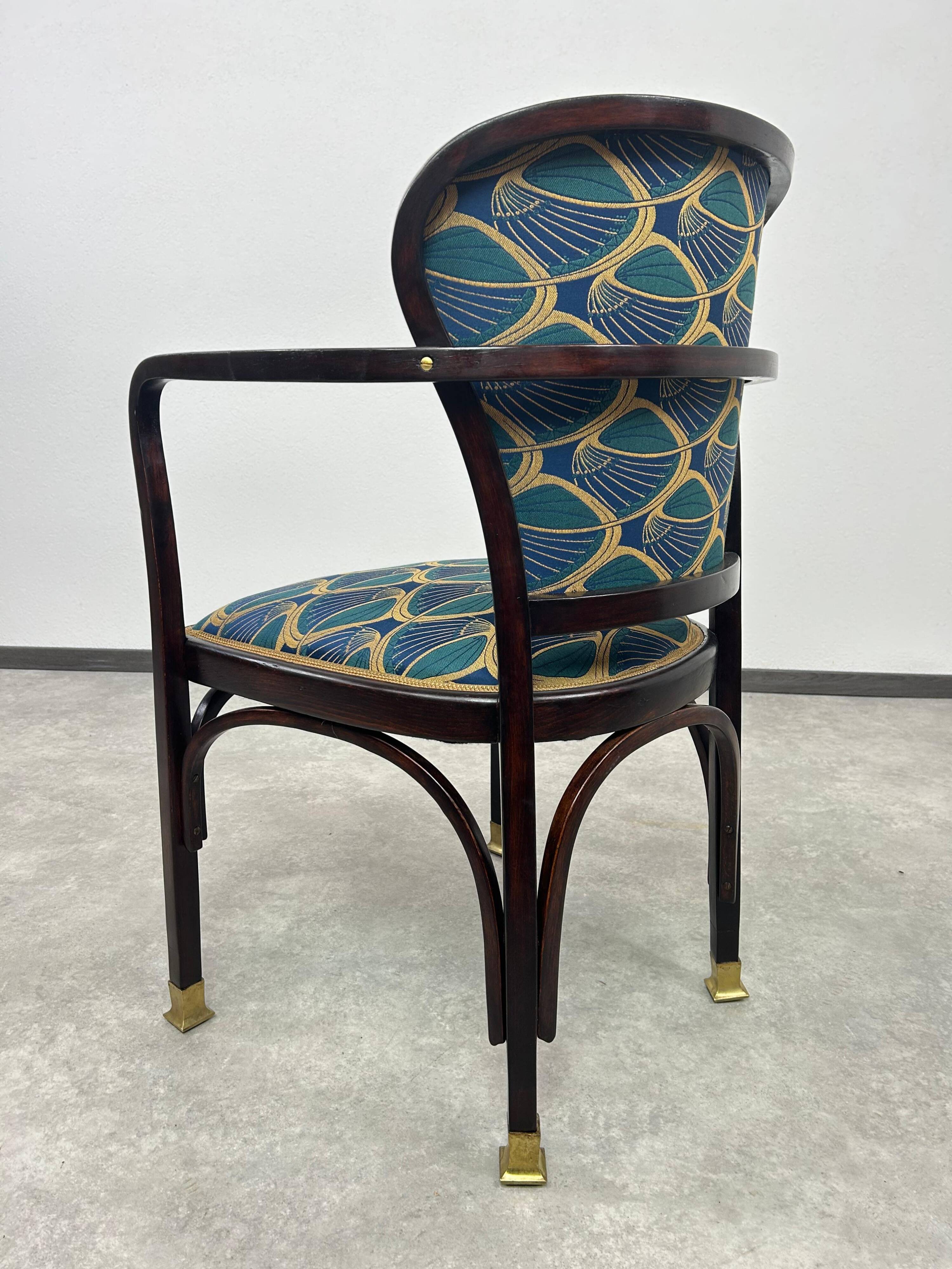 Chaise de bureau Jugendstil no.717 par Gustav Siegel