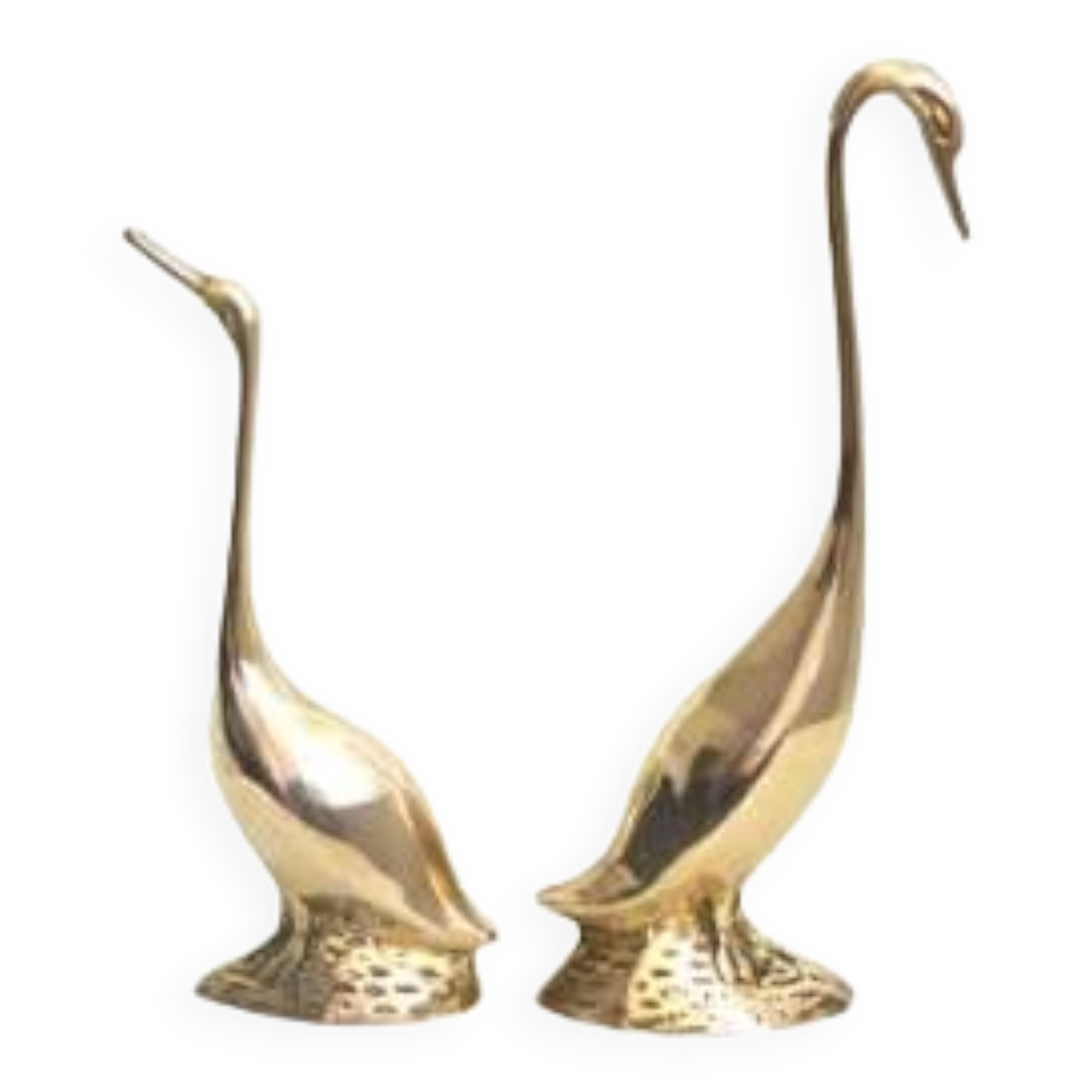 Couple of brass geese