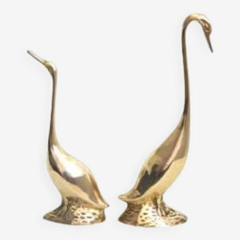 Couple of brass geese