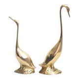 Couple of brass geese
