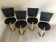 Chaises  terna par Seccose design 1985 Gaspare Cairoli