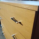 Vintage chest of drawers with compass feet